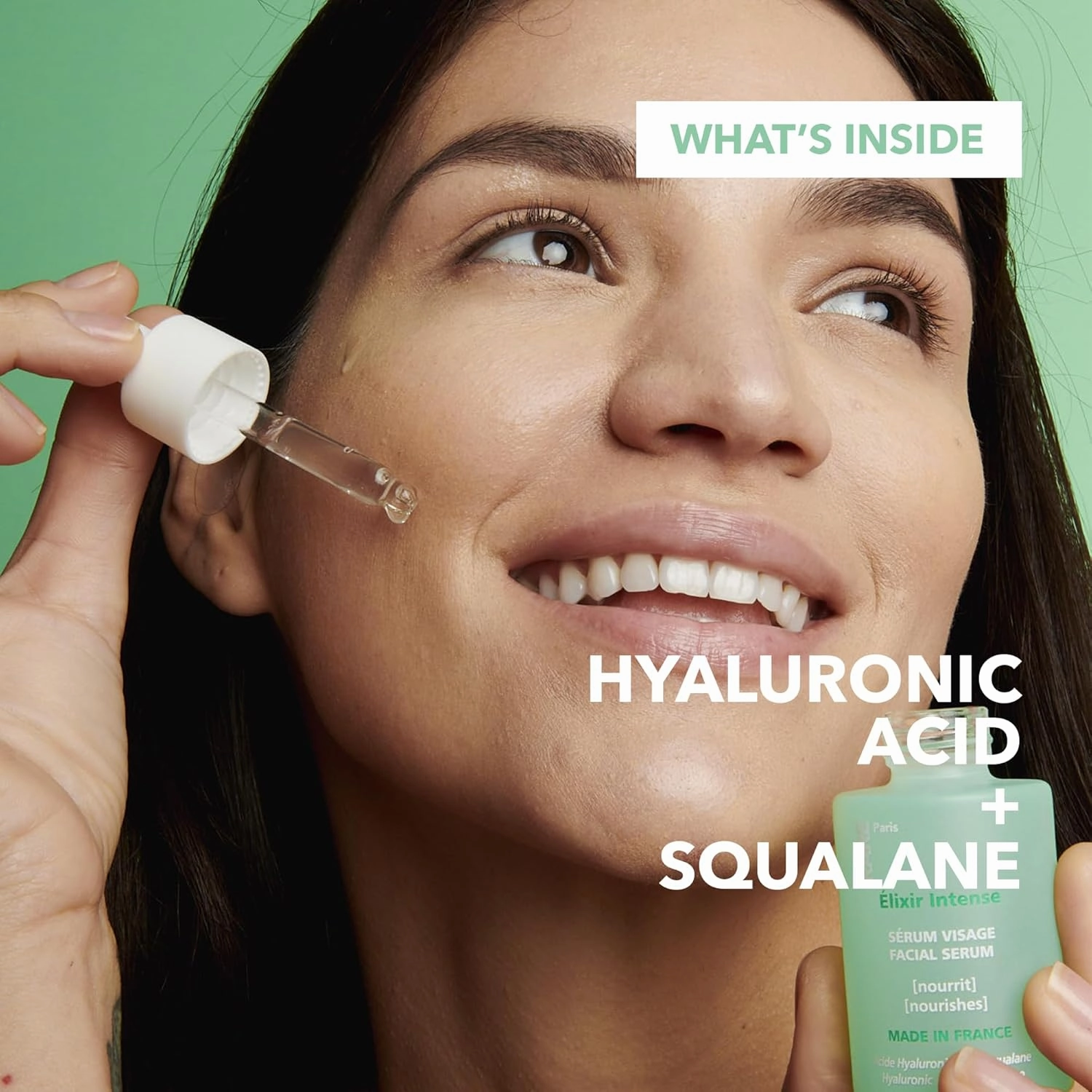 Élixir Intense - Nourishing Facial Serum - Hydrating & Brightening - With Hyaluronic Acid & Squalene - Nourishing, Firming & Revitalizing - Multi-Active Serum Formula - 1oz